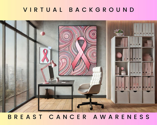 Breast Cancer Awareness Pink Zoom Background