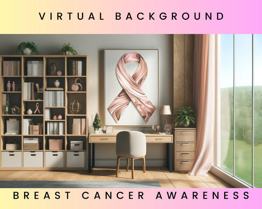 Breast Cancer Awareness Peaceful Tranquil Pink Zoom Background