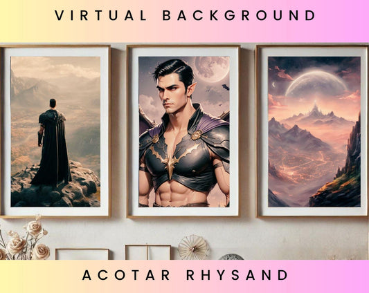 ACOTAR Rhysand Backgrounds | BookTok Rhysand Art | OfficePixels